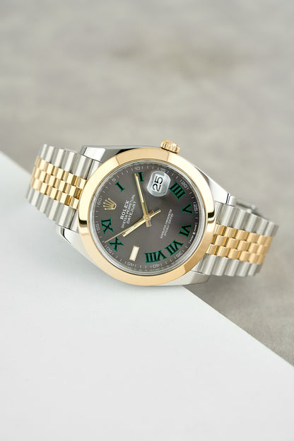 Rolex Datejust 41 Two Tone Yelloew Gold Wimbledon Dial
