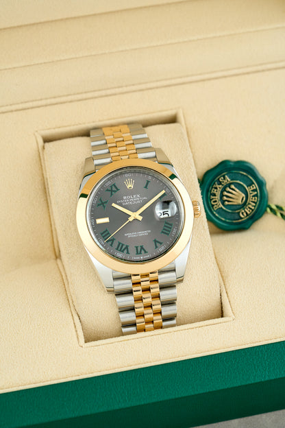 Rolex Datejust 41 Two Tone Yelloew Gold Wimbledon Dial
