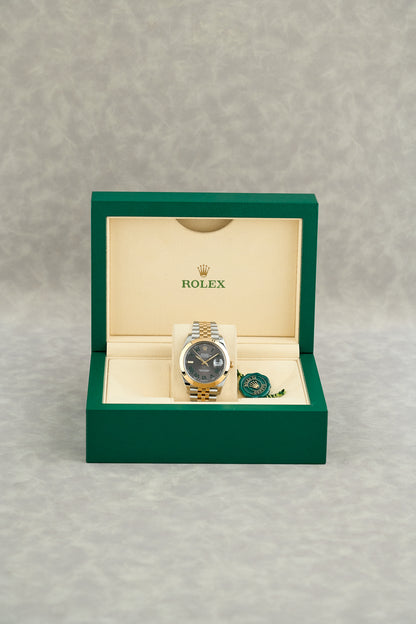 Rolex Datejust 41 Two Tone Yelloew Gold Wimbledon Dial