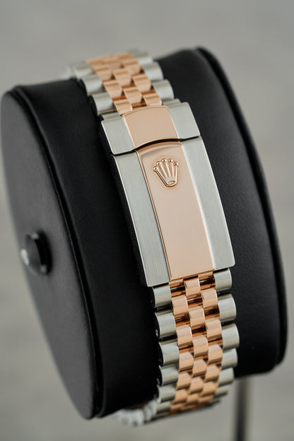 Rolex Datejust 36 Two Tone Everose Mother Of Pearl Dial With Diamonds