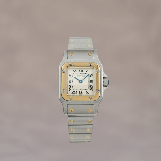 Cartier Santos Galbee Two Tone Small