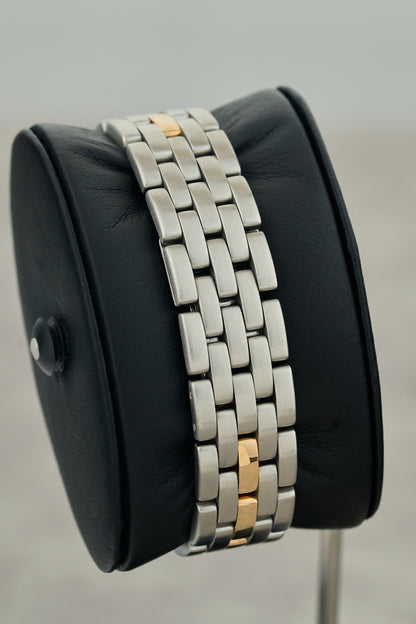 Cartier Panthere Two Tone Yellow Gold White Dial 110000R 2000's