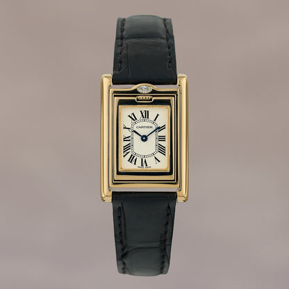 Cartier Basculante Yellow Gold White DIal 2480