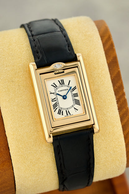 Cartier Basculante Yellow Gold White DIal 2480