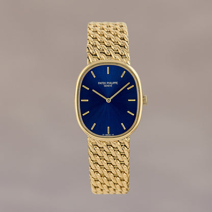 Patek Philippe Elipse Yellow Gold Blue Dial