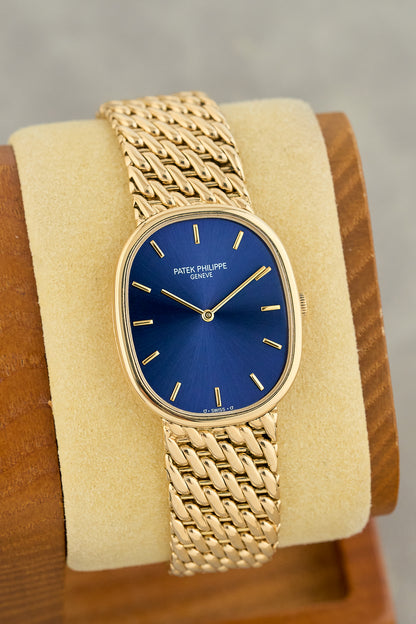 Patek Philippe Elipse Yellow Gold Blue Dial