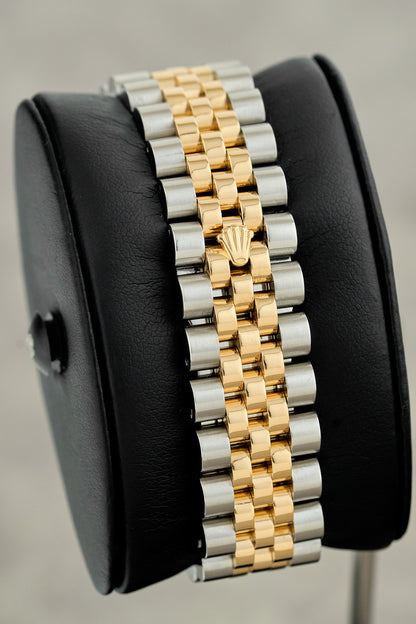 Rolex Datejust 36 Two Tone Yellow Gold White Roman Dial 116233 2016