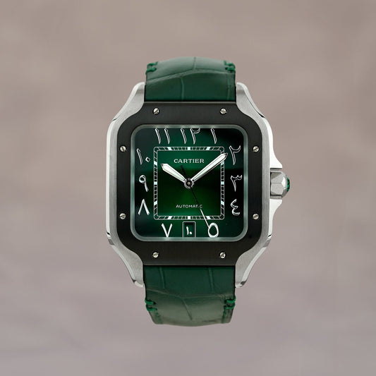 Cartier Santos De Cartier Green Arab Dial WSSA0055 2025
