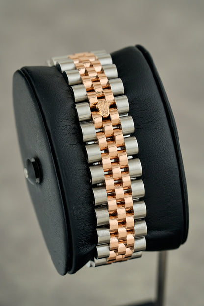 Rolex Datejust 36 two Tone Rose Gold Salmon Dial With Diamonds 116231 2015