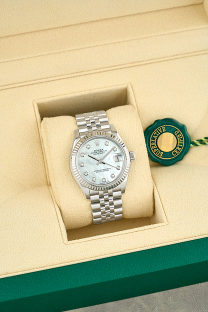 Rolex Datejust 31 Mother Of Pearl Dial With Diamonds 278274 2020