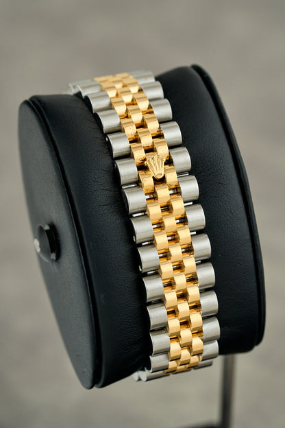 Rolex Datejust 36 Two Tone Yellow Gold Black Dial With Diamonds 116233 2010