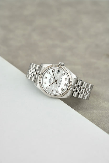 Rolex Datejust 31 Mother Of Pearl Dial With Diamonds 178274 2008