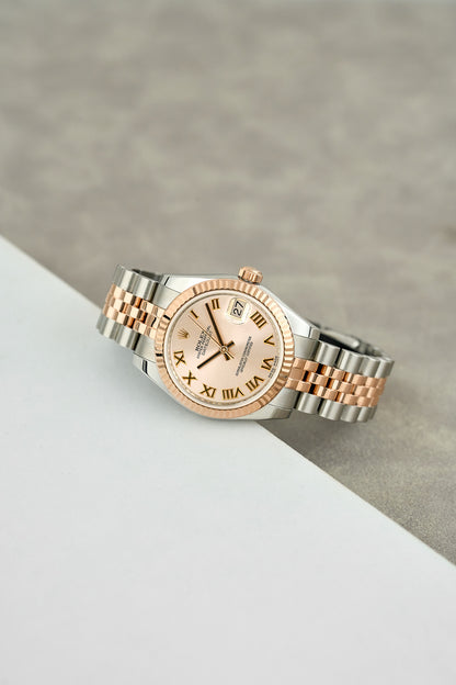 Rolex Datejust 31 Two Tone Everose Sundust Roman Dial 178271 2014