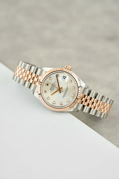 Rolex Datejust 31 Two Tone Rose Gold Sundust Dial With Diamonds 278271 2026 (Brand New)