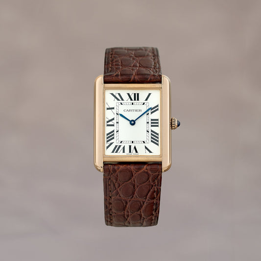 Cartier Tank Solo Rose Gold White Dial W5200025 2018