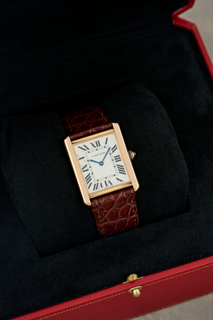 Cartier Tank Solo Rose Gold White Dial W5200025 2018