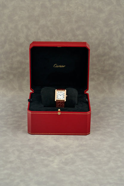 Cartier Tank Solo Rose Gold White Dial W5200025 2018