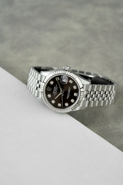 Rolex Datejust 31 Rhodium Dial With Diamonds 278274 2025 (Brand New)