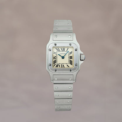 Cartier Santos Galbee Small White Dial 1565