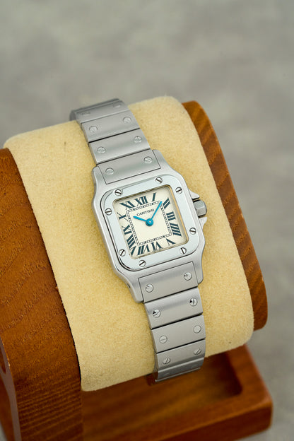 Cartier Santos Galbee Small White Dial 1565