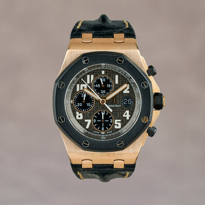 Audemars Piguet Royal Oak Offshore Rose Gold Grey Dial 25940OK.OO.0002CA.02 2012 Dial