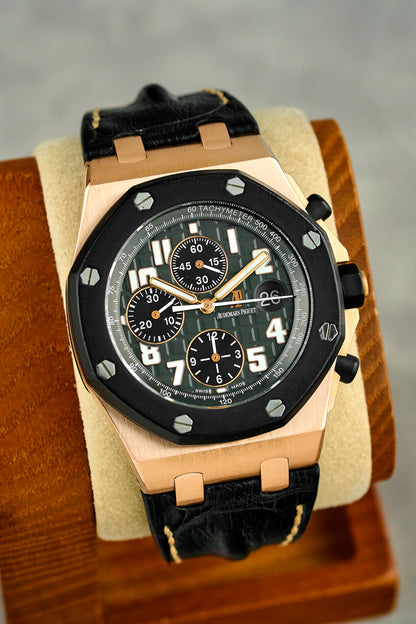 Audemars Piguet Royal Oak Offshore Rose Gold Grey Dial 25940OK.OO.0002CA.02 2012 Dial
