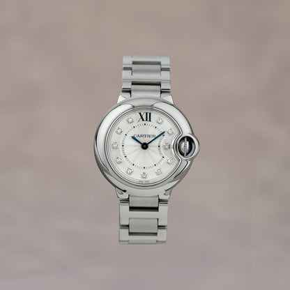 Cartier Ballon Bleu White Dial 3009 2015