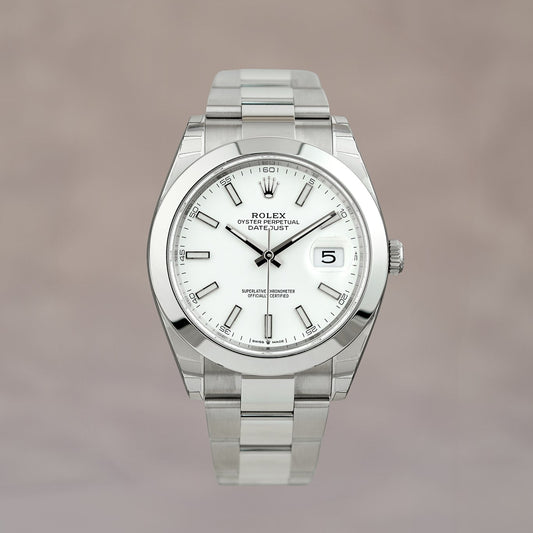 Rolex Datejust 41 White Dial 126300 2025