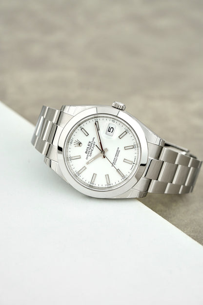 Rolex Datejust 41 White Dial 126300 2025