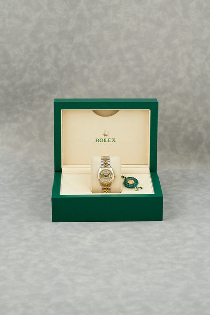 Rolex Datejust 28 Two Tone Yellow Gold Champagne Dial With Diamonds 279173G 2019