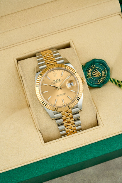 Rolex Datejust 41 Two Tone Yellow Gold Champagne Dial 126333 2026 (Brand New)