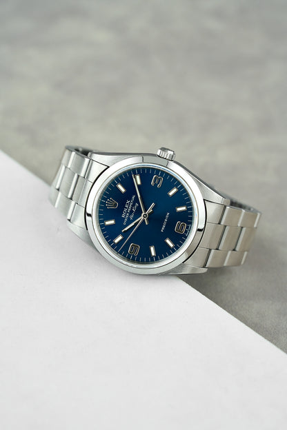 Rolex Air-King 34 Blue 3,6,9 Dial 14000M 2000