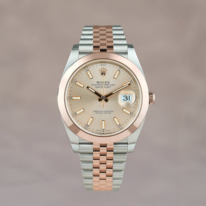 Rolex Datejust 41 Two Tone Everose Sundust Dial 126301 2025
