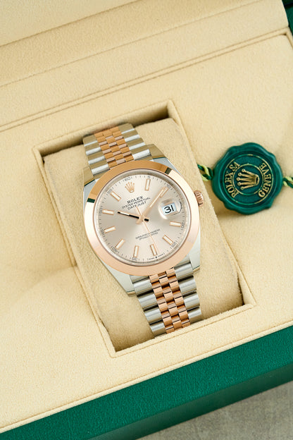 Rolex Datejust 41 Two Tone Everose Sundust Dial 126301 2025