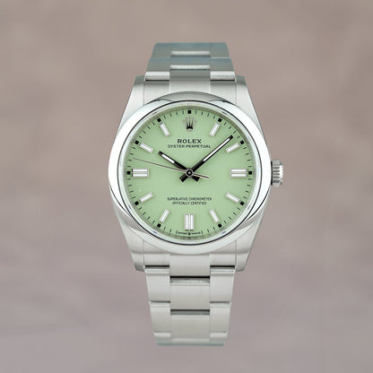 Rolex Oyster Perpetual 36 Pistachio Dial 126000 2025