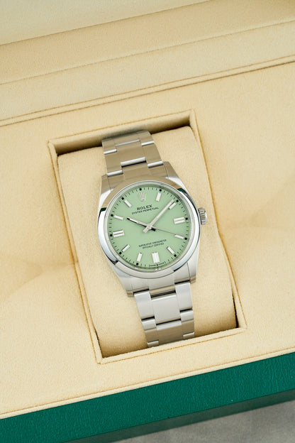 Rolex Oyster Perpetual 36 Pistachio Dial 126000 2025