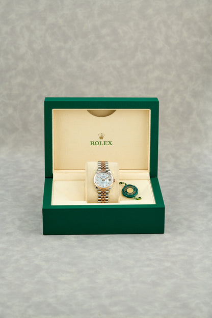 Rolex Datejust 31 Two Tone Everose Mother Of Pearl Dial With Diamonds 278271 2026 (Brand New)