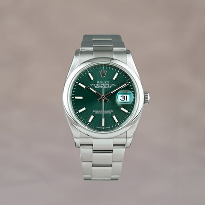 Rolex Datejust 36 Mint Green 126000 2022