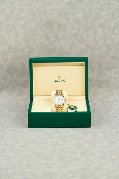 Rolex Datejust 36 Two Tone Yellow Gold Mother Of Pearl Dial With Diamonds 126233 2026 (Brand New)