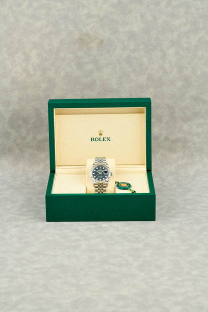 Rolex Datejust 36 Black Dial With Diamonds 126234 2025