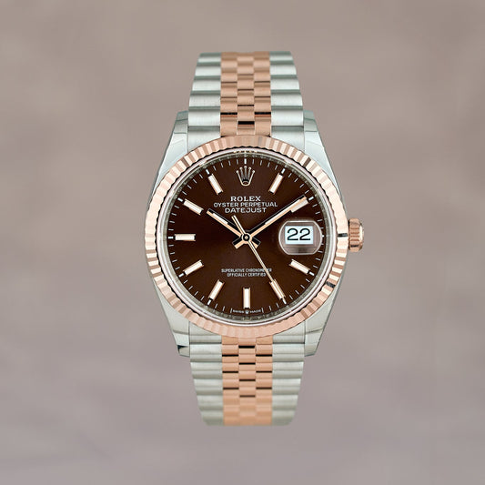 Rolex Datejust 36 Two Tone Everose Choco Dial 126231 2026 (Brand New)
