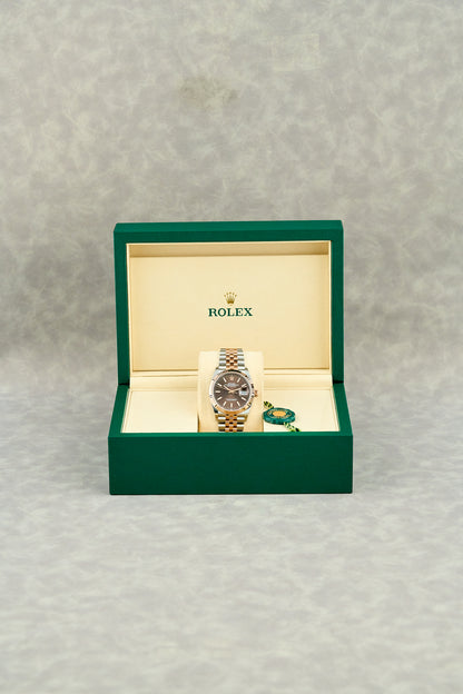 Rolex Datejust 36 Two Tone Rose Gold Choco Dial 126231 2026 (Brand New)
