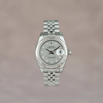 Rolex Lady Datejust 26 Mother Of Pearl Dial With Diamonds 179174 2009