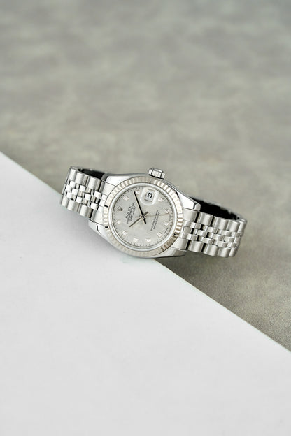 Rolex Lady Datejust 26 Mother Of Pearl Dial With Diamonds 179174 2009