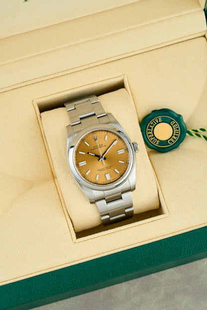 Rolex Oyster Perpetual 36 White Grape Dial 116000 2014