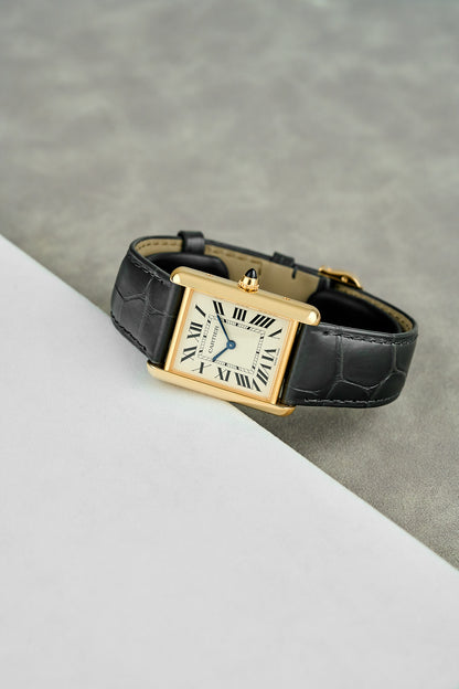 Cartier Tank Louis Medium Yellow Gold White Dial WGTA0343 2026 (Brand New)