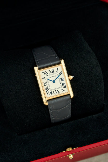 Cartier Tank Louis Medium Yellow Gold White Dial WGTA0343 2026 (Brand New)