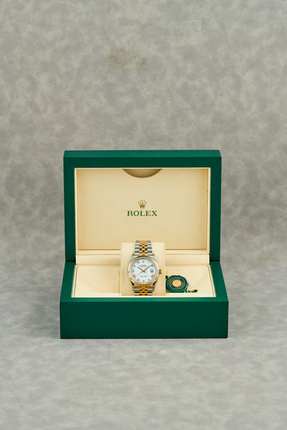 Rolex Datejust 36 Two Tone Yellow Gold White Roman Dial 126233 2026 (Brand New)