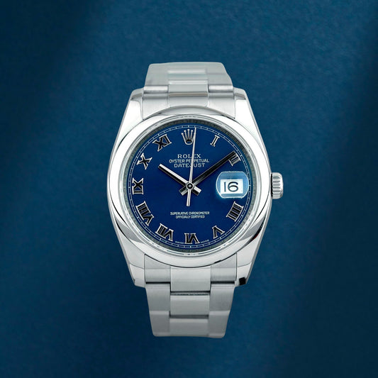 Rolex Datejust 36 Blue Roman 116200 2011