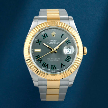 Rolex Datejust 41 Two Tone Yellow Gold Wimbledon 116333 2015